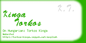 kinga torkos business card